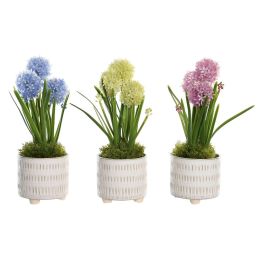 Planta DKD Home Decor Rosa Azul 15 x 30 x 15 cm (3 Unidades)