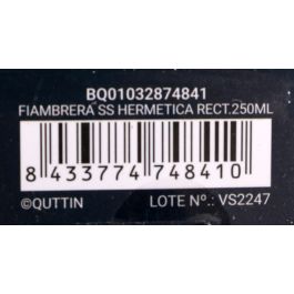 Fiambrera hermética de acero inoxidable Quttin 250 ml (24 Unidades) Fiambrera hermética de acero inoxidable Quttin 250 ml (24 Unidades)