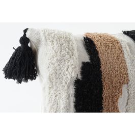 DKD Home Decor Cojin Urban Negro Blanco 10 x 30 x 50 cm (4 Unidades)
