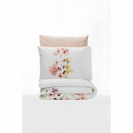 HomeTex ASI8683742885665 Juego de Cama - Funda Nórdica 220x240 cm, 2 Fundas de Almohada 60x60 cm, 100% Algodón - Blanco