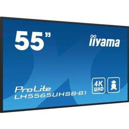 iiyama LH5565UHSB-B1 pantalla de señalización Diseño de quiosco 138,7 cm (54.6") LED Wifi 800 cd / m² 4K Ultra HD Negro Procesador incorporado Android 11 24/7 iiyama LH5565UHSB-B1 pantalla de señalización Diseño de quiosco 138,7 cm (54.6") LED Wifi 800 cd / m² 4K Ultra HD Negro Procesador incorporado Android 11 24/7