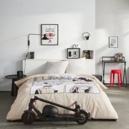 Juego de cama - TODAY - JAVA - 2 personas - 240x220 cm - Algodón - Estampado manga - Beige