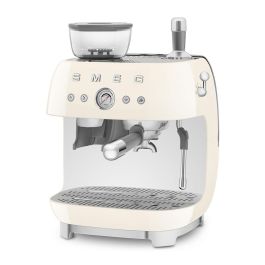 Smeg EGF03CREU Máquina de Café Espresso Estilo Años 50 con Molinillo Integrado Color Crema
