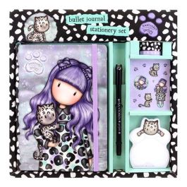 Set de Papelería Gorjuss Smitten kitten Morado Negro Blanco Precio: 12.68999963. SKU: S4307483