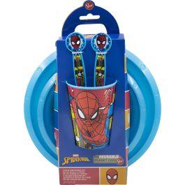 Spiderman Set de Comida Fácil 5 Piezas en Caja de Regalo CZ11313