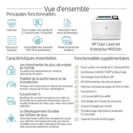 HP Color LaserJet Enterprise M455dn Impresora Láser Color Empresarial 27 ppm USB Ethernet Doble Cara Automática