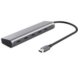 Trust 25136 Hub USB-C Halyx 5 Puertos (4x Datos USB-C, 1x USB-C PD 100W) 5 Gbps, Aluminio para Portátil/PC Precio: 34.68999941. SKU: B1B9GRLPPR