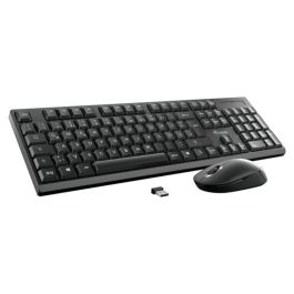 Equip Teclado y Ratón Inalámbricos, 105 Teclas, 1200DPI, Resistente a Derrames, Tecnología 2.4Ghz