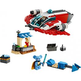 LEGO 75384 The Crimson Firehawk Star Wars Nave Espacial Set Iniciación +4 Años con Minifiguras Nash Durango, Nubs y RJ-83