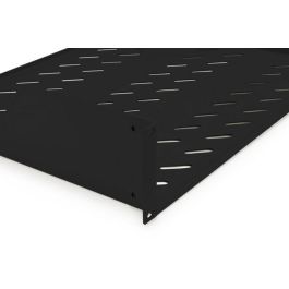 Digitus estante fijo 2U para racks de 450mm profundidad, acero negro (RAL 9005), 88x482x349 mm, hasta 25 kg, incluye fijaciones