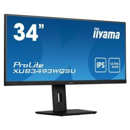 Iiyama ProLite XUB3493WQSU-B5 Monitor 34" IPS 75Hz 4ms HDMI USB DisplayPort Altavoces Regulable en Altura Giratorio Inclinable