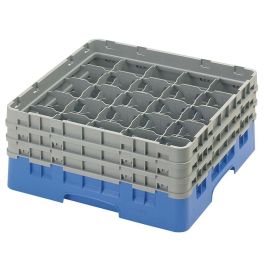 CAMBRO - 25S638-168 - Cesta de lavado 25 comp. 3 alturas - 8,7 cm Ø máx. - alt. máx. 17,6 cm - 50 x 50 x 22,5 cm - Azul Precio: 73.89000036. SKU: B1F849ATWX
