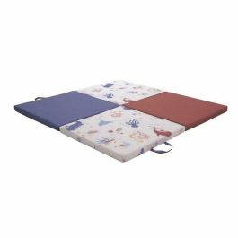 Tineo Alfombra inteligente Tesoros del océano 3 en 1 Evolutiva – Colchoneta de juego, colchón y puf – 120x120 cm