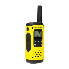 Motorola Walkie Talkie T92H2O Duo, Alcance Hasta 10Km, Resistente Agua IP67, Incluye Cargador y 2 Unidades, Color Negro y Amarillo, Modelo A9P00811YWCMAG