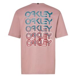 Camiseta de Manga Corta Hombre Oakley B1B Repeated Rosa 13-14 Años