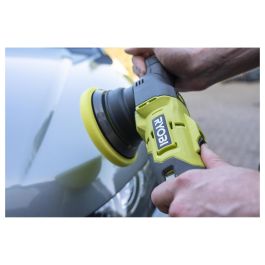 Ryobi R18P-0 Pulidora a Batería para Coche, 7500 RPM, 12.5 cm