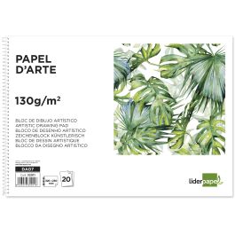 Bloc Dibujo Liderpapel Artistico Frutal Espiral 230x325 mm 20 Hojas 130 gr-M2 Sin Recuadro Perforado