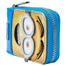 Loungefly Cartera Billetera Minions Gru Mi Villano Favorito de Cuero Vegano con Cremallera 6,87x10,62cm