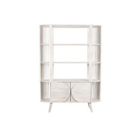 DKD Home Decor Estantería Moderna de Madera de Mango Blanco 116x40x160 cm