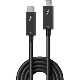 Lindy Cable Thunderbolt 4 2m 40Gbps Soporte Pantalla 8K/Dual 4K USB Type C Power Delivery 100W Certificado