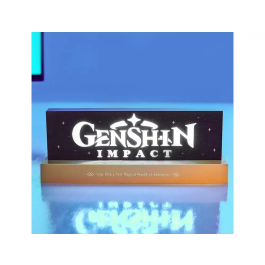 Wondee Genshin Impact The Official Licensed Light Lámpara Gaming PS Xbox PC para Coleccionistas