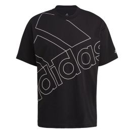Camiseta de Manga Corta Hombre Adidas GK9422 Negro (M)