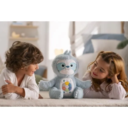 Gipsy Toys GIP3268060563058 Peluche Parlante Siméon el Cuentacuentos de las Emociones Verde Agua 28cm