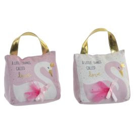 DKD Home Decor Sujetapuertas Bebé Cisne Poliéster Rosa Palo Blanco Hecho a Mano (Pack de 6) Precio: 14.69000016. SKU: B1C7SQPBLE