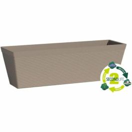 Garden Id Jardinera Green Care Impact Taupe 50 x 16 x 16 cm 10 Años Garantía 100% Reciclado Resistente UV Gel 02043107