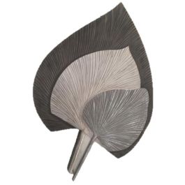 DKD Home Decor Decoración Pared Balinesa de MDF con Diseño de Hojas en Tonos Gris y Blanco, Dimensiones 91x59x2 cm Precio: 71.38758. SKU: S3029481