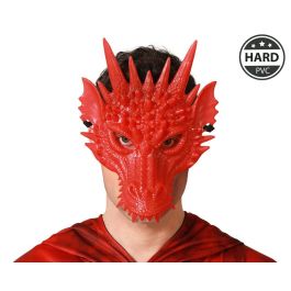 Máscara de Dragón Rojo PVC Rígido Textura Escamosa. Ideal para Disfraces Medievales y de Fantasía Precio: 1.49999949. SKU: B1KB24XPW9