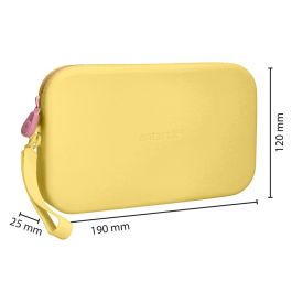 Estuche Portatodo Antartik Tropical Dive Silicona Soft Rectangular 190x120x25 mm Color Amarillo