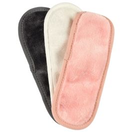 Cosmetic Club Juego de 3 Toallas Desmaquillantes de Microfibra, Solo Necesita Agua, Colores Surtidos, 20x7 cm