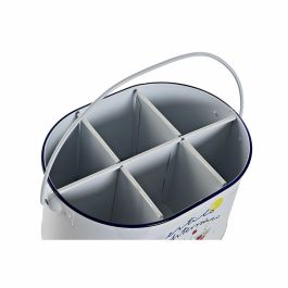 Cubo DKD Home Decor Blanco 17 x 13 x 24.5 cm Cubo DKD Home Decor Blanco 17 x 13 x 24.5 cm