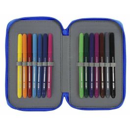 Plumier Doble Real Zaragoza Azul 12.5 x 19.5 x 4 cm (28 piezas) Plumier Doble Real Zaragoza Azul 12.5 x 19.5 x 4 cm (28 piezas)