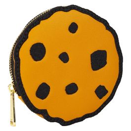 Loungefly Mochila peluche Cookie Monster Barrio Sésamo con monedero, felpa y cuero vegano, 22x11x26cm