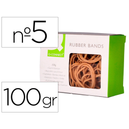 Q-connect Gomillas Elásticas Caja 100 gr Número 5 50 x 2 mm Alta Calidad Caucho Resistente Precio: 1.88999943. SKU: B16GX6ZFGQ