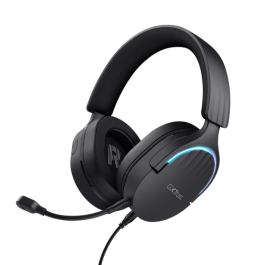 Trust Gaming GXT 490 Fayzo Auriculares Gaming USB 7.1 Envolvente, Micrófono Cancelación Ruido, RGB, Compatibles PC PS4 PS5 - Negros