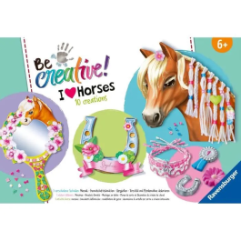 Ravensburger Be Creative Horse - Kit Multiactividad Caballos, 10 Creaciones, Actividad Relajante y Creativa, Edad 7 - 238751