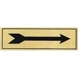 Placa Aluminio Oro 150X45 Flecha Duver Precio: 3.69000027. SKU: B1FN9DDCSP