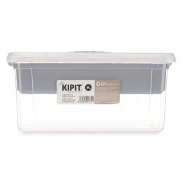 Organizador Plástico Kipit Gris 9 L, 35.5x17x23.5 cm, Bandeja Incluida (6 Unidades) Organizador Plástico Kipit Gris 9 L, 35.5x17x23.5 cm, Bandeja Incluida (6 Unidades)