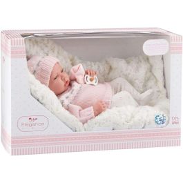 Muñecas Arias Muñeca Elegance Dafne 40 cm Cuerpo Blando Traje Rosa Cojín Muñeco con Peso