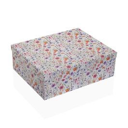 Juego de Cajas Decorativas Versa Cartón Flores (15 Piezas) Juego de Cajas Decorativas Versa Cartón Flores (15 Piezas)