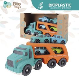 Tachan Camión Porta Coches Eco Bio T01045 con 5 Coches Incluidos