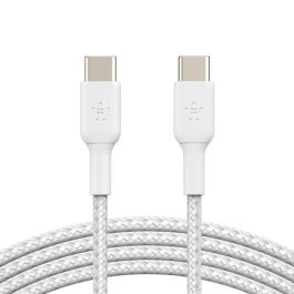 Cable USB-C Belkin CAB004BT2MWH2PK Blanco 2 m (2 Unidades) Cable USB-C Belkin CAB004BT2MWH2PK Blanco 2 m (2 Unidades)