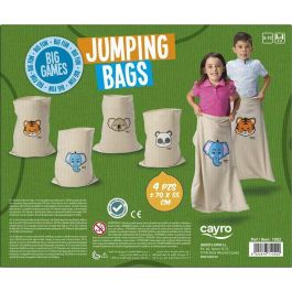 Juego de sacos jumping bags. incluye 4 sacos 70x55 cm