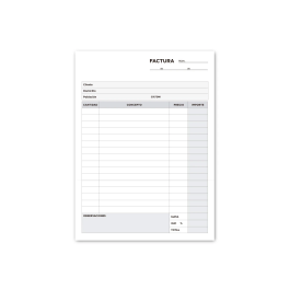 Liderpapel T116 Talonario de Facturas Cuarto Original con I.G.I.C.