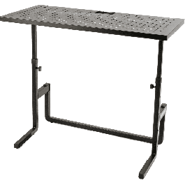 Quiklok Estación de Trabajo DJ Plegable de Acero, Ajustable en Altura 64-97cm para Equipos - 90kg Carga Máxima
