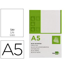 Liderpapel Bloc de notas Din a5 liso 80 hojas 60g/m2 perforado Precio: 8.68999978. SKU: B1B9BSDMHT