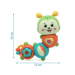 KioKids Gusano Musical Juguete para Bebés con Luces, Sonidos y Giro 360º – Estimula Habilidades Motoras +6 Meses
